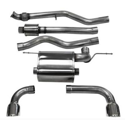 Corsa BMW 3 Series, F30 335i All Wheel Drive 2012-2017 Axle-Back Stainless Steel TOURING Exhaust - Polished Tips